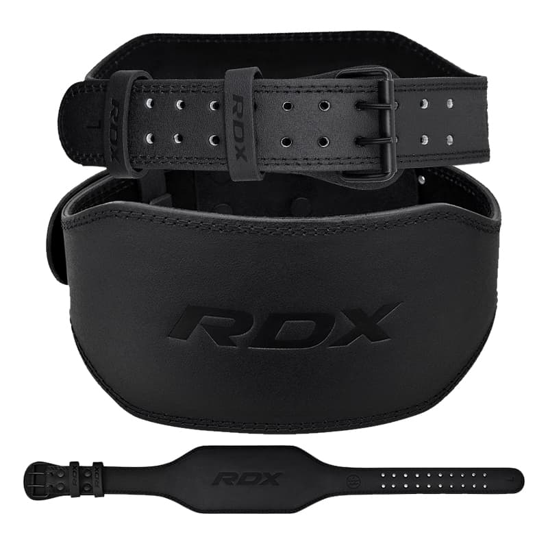 RDX ПОЈАС 6 КОЖЕН ЦЕЛ СИНО (BELT 6 LEATHER FULL BLACK)