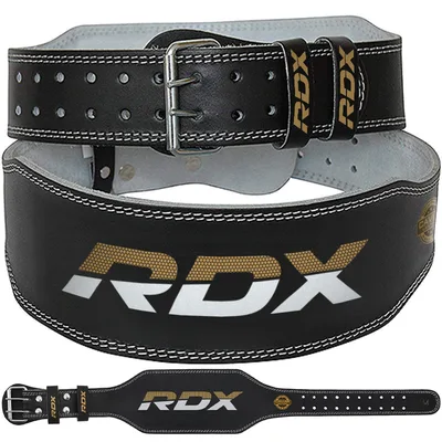 RDX ПОЈАС 6 КОЖА ЦРНА ЗЛАТО (BELT 6 LEATHER BLACK GOLD) 4
