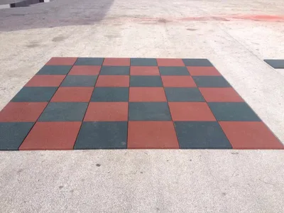 Rubber Floor High End 50 x 50 x 2,5cm (black, green, red) 4