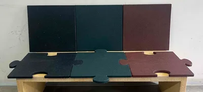 Rubber Floor High End 50 x 50 x 2,5cm (black, green, red) 2