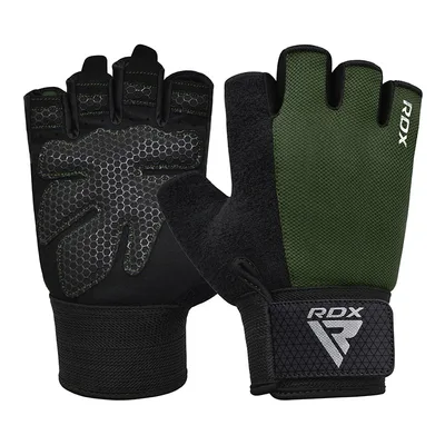 RDX Ракавици за теретана W1 Полу прсти (GYM WEIGHT LIFTING GLOVES W1 HALF) 10