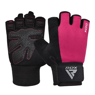 RDX Ракавици за теретана W1 Полу прсти (GYM WEIGHT LIFTING GLOVES W1 HALF) 16